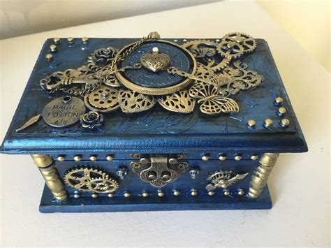 diy metal trinket box|homemade jewelry box ideas.